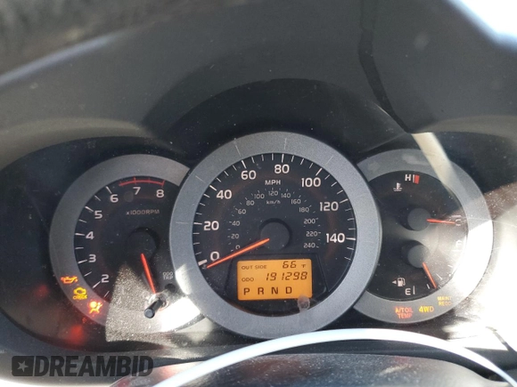2007 Toyota RAV4 with VIN JTMBK33V375021224, listed as a Copart auction lot 46185305 with 191,298 mi miles and Salvage Title. Bid and sale history available at carsss.com. Image 9.