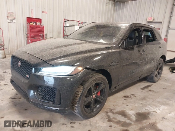 2017 Jaguar F-Pace S with VIN SADCM2BV7HA488752, listed as a IAAI auction lot 41755134 with 46,052 mi miles and . Bid and sale history available at DreamBid. Image 6.