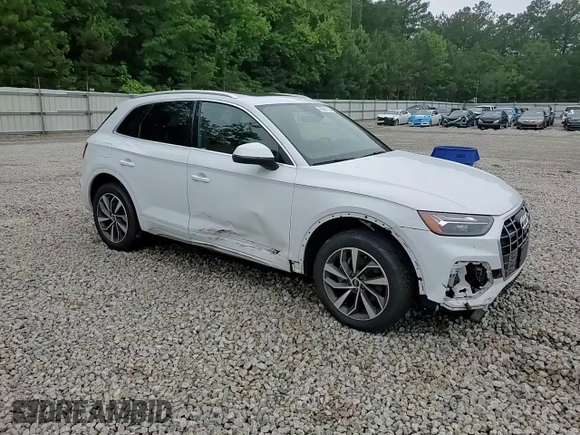 2021 Audi Q5 Premium Plus with VIN WA1BAAFY1M2017872, listed as a Copart auction lot 59964725 with 58,694 mi miles and Salvage title. Bid and sale history available at DreamBid. Image 14.
