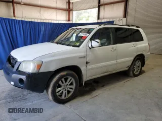 2006 Toyota Highlander Hybrid with VIN JTEEW21AX60026889, listed as a Copart auction lot 52798505 with 0 mi miles and Clean Title. Bid and sale history available at carsss.com. Image 1.