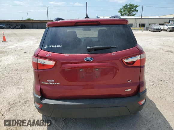 2019 Ford EcoSport SE z VIN MAJ3S2GE4KC302791, wystawiony jako Copart lot #53673525 z przebiegiem 54 600 mil mil oraz Czysty tytuł • Clean title. Historia ofert i sprzedaży dostępna na DreamBid. Obrazek 6.