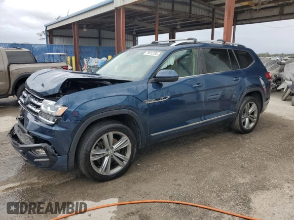 2018 Volkswagen Atlas SE with VIN 1V2FR2CA3JC557502, listed as a Copart auction lot 79512704 with 175,597 mi miles and Non repairable. Bid and sale history available at DreamBid. Image 1.
