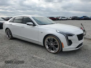 2019 Cadillac CT6 Luxury AWD with VIN 1G6KB5RS7KU123104, listed as a Copart auction lot 54058065 with 75,921 mi miles and Salvage title. Bid and sale history available at DreamBid. Image 4.