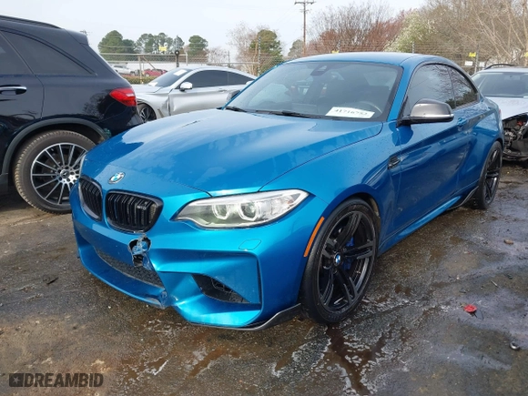 2017 BMW M2 with VIN WBS1H9C57HV886785, listed as a IAAI auction lot 41716752 with 63,388 mi miles. Bid and sale history available at carsss.com. Image 18.