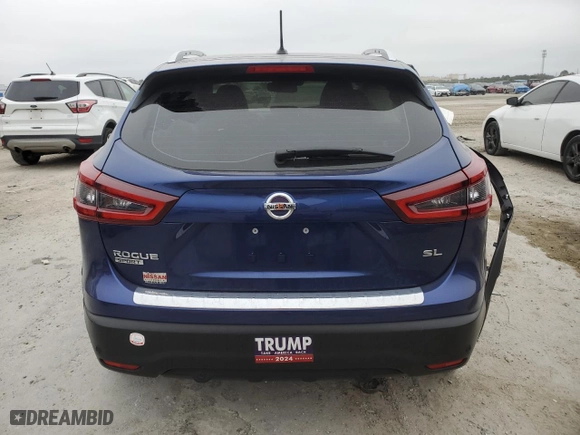 2022 Nissan Rogue Sport SL with VIN JN1BJ1CV1NW341627, listed as a Copart auction lot 86317604 with 21,930 mi miles and Non Repairable. Bid and sale history available at carsss.com. Image 6.