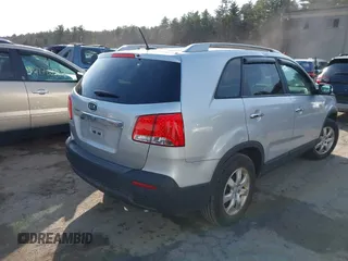 2012 Kia Sorento LX with VIN 5XYKTDA68CG215084, listed as a IAAI auction lot 41783121 with 213,223 mi miles. Bid and sale history available at carsss.com. Image 4.