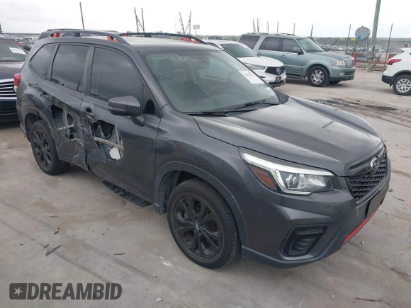 2020 Subaru Forester Special Sports with VIN JF2SKARC2LH459852, listed as a IAAI auction lot 42452374 with 85,724 mi miles and . Bid and sale history available at DreamBid. Image 1.