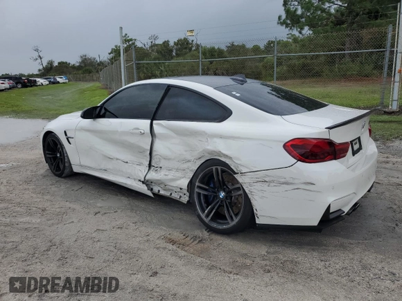 2015 BMW M4 with VIN WBS3R9C5XFK331253, listed as a Copart auction lot 72857284 with 78,309 mi miles and Salvage Title. Bid and sale history available at carsss.com. Image 2.