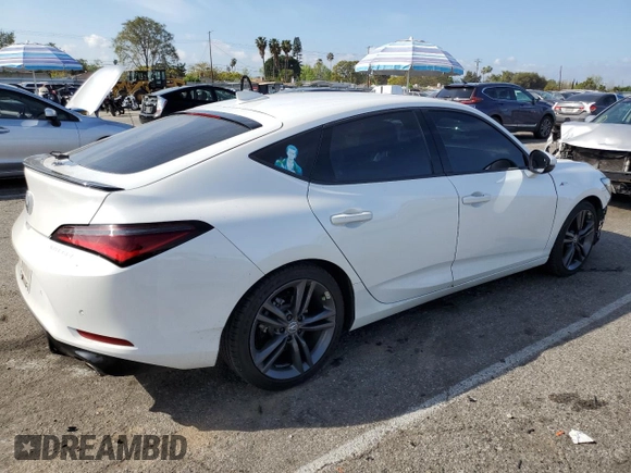 2024 Acura Integra Technology with VIN 19UDE4G76RA005175, listed as a Copart auction lot 50768825 with 14,976 mi miles and Salvage Title. Bid and sale history available at DreamBid. Image 3.