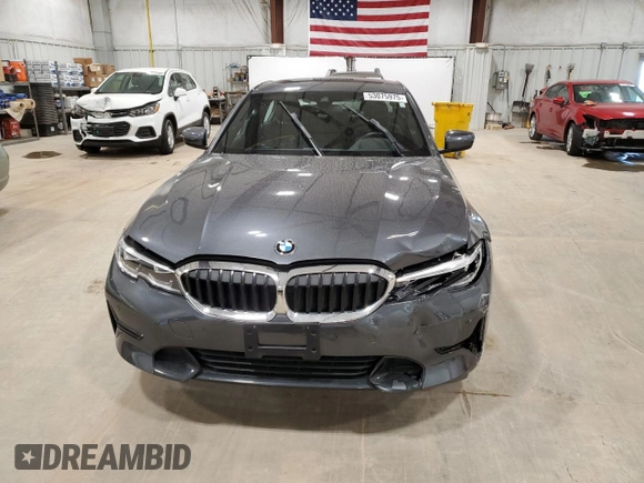 2021 BMW 3 Series 330i xDrive with VIN 3MW5R7J06M8B89958, listed as a Copart auction lot 53075975 with 35,240 mi miles and Salvage Title. Bid and sale history available at carsss.com. Image 5.