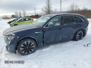2025 Mazda CX-90 S Premium Plus z VIN JM3KKEHC6S1193581, wystawiony jako Copart lot #86355484 z przebiegiem 4 455 mil mil oraz Szkoda całkowita • Salvage title. Historia ofert i sprzedaży dostępna na DreamBid. Obrazek 1.