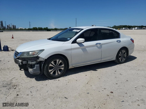 2014 Honda Accord Sedan LX with VIN 1HGCR2F39EA043271, listed as a Copart auction lot 52255825 with 184,517 mi miles and Salvage Title. Bid and sale history available at carsss.com. Image 1.