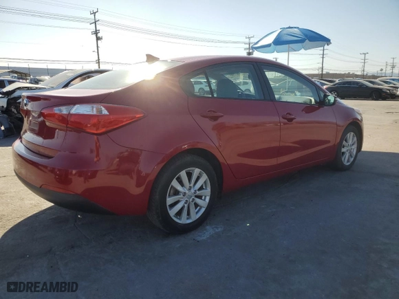 2014 Kia Forte LX with VIN KNAFX4A64E5215307, listed as a Copart auction lot 52787795 with 54,684 mi miles and Salvage Title. Bid and sale history available at carsss.com. Image 3.