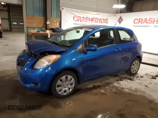 2008 Toyota Yaris with VIN JTDJT923785220581, listed as a Copart auction lot 48848855 with 202,581 mi miles and Salvage Title. Bid and sale history available at carsss.com. Image 1.