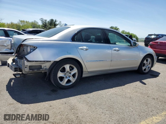 2006 Acura RL z VIN JH4KB16556C008497, wystawiony jako Copart lot #55069615 z przebiegiem 204 350 mil mil oraz Szkoda całkowita • Salvage title. Historia ofert i sprzedaży dostępna na DreamBid. Obrazek 3.