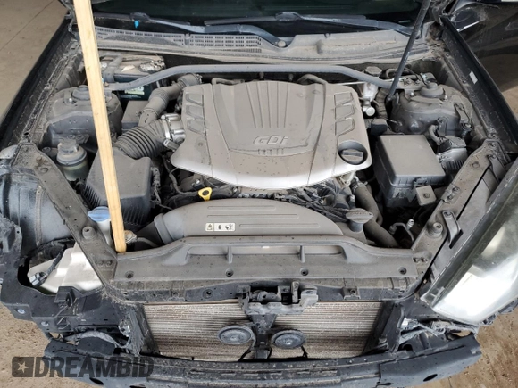 2016 Hyundai Genesis Coupe Ultimate with VIN KMHHU6KJ7GU133157, listed as a Copart auction lot 48423185 with Not provided miles and Salvage title. Bid and sale history available at DreamBid. Image 12.
