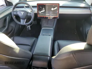 2021 Tesla Model 3 Long Range with VIN 5YJ3E1EB0MF059457, listed as a Copart auction lot 46277945 with 102,367 mi miles and Salvage Title. Bid and sale history available at carsss.com. Image 8.