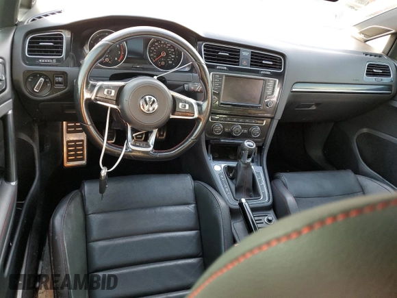 2017 Volkswagen Golf GTI Autobahn with VIN 3VW547AU6HM004872, listed as a Copart auction lot 73892074 with 0 mi miles and Salvage Title. Bid and sale history available at carsss.com. Image 8.