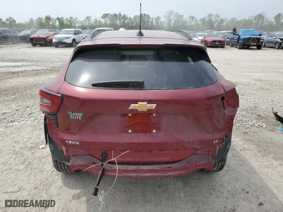 2025 Chevrolet Trax LT with VIN KL77LHEP1SC103128, listed as a Copart auction lot 50737475 with 5,360 mi miles and Salvage Title. Bid and sale history available at carsss.com. Image 6.