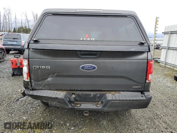 2015 Ford F-150 XLT with VIN 1FTEX1E89FKD82676, listed as a Copart auction lot 50723925 with 65,024 mi miles and Salvage Title. Bid and sale history available at carsss.com. Image 6.