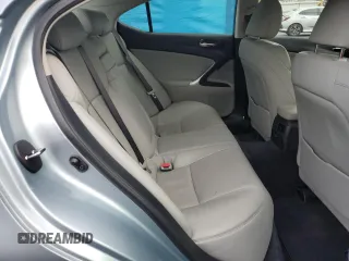 2006 Lexus IS 250 Manual with VIN JTHBK262862020029, listed as a Copart auction lot 52809295 with 72,654 mi miles and Salvage Title. Bid and sale history available at carsss.com. Image 10.