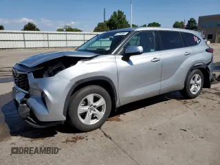 2021 Toyota Highlander L with VIN 5TDBZRBH7MS535433, listed as a Copart auction lot 62736985 with 35,185 mi miles and Salvage title. Bid and sale history available at DreamBid. Image 1.