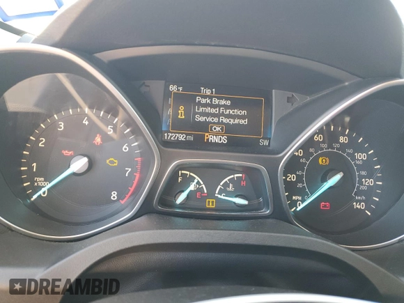 2017 Ford Escape SE with VIN 1FMCU0GD3HUA54659, listed as a Copart auction lot 56487675 with 172,792 mi miles and Clean Title. Bid and sale history available at DreamBid. Image 9.