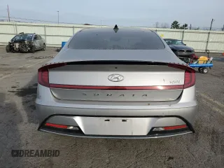 2020 Hyundai Sonata Hybrid Ultimate with VIN KMHL34JJ2LA010025, listed as a Copart auction lot 77657214 with 59,596 mi miles and Salvage Title. Bid and sale history available at carsss.com. Image 6.