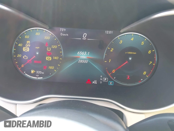 2022 Mercedes-Benz GLC 300 with VIN W1N0G8EB1NV344248, listed as a IAAI auction lot 42059529 with 28,500 mi miles and . Bid and sale history available at DreamBid. Image 7.