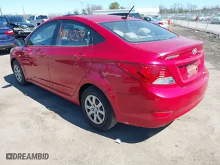 2012 Hyundai Accent GLS with VIN KMHCT4AE2CU186753, listed as a IAAI auction lot 41813259 with 226,987 mi miles. Bid and sale history available at carsss.com. Image 3.