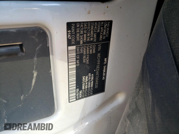 2019 Freightliner Sprinter z VIN WDYPF0ED6KT004830, wystawiony jako Copart lot #77822104 z przebiegiem Nie podano mil oraz Szkody całkowita. Historia ofert i sprzedaży dostępna na DreamBid. Obrazek 12.