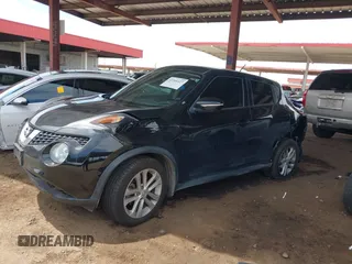 2015 Nissan Juke SV with VIN JN8AF5MV7FT565167, listed as a IAAI auction lot 42366427 with 81,596 mi miles and . Bid and sale history available at DreamBid. Image 17.