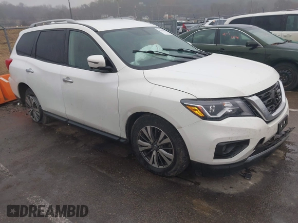 2020 Nissan Pathfinder SL with VIN 5N1DR2CN3LC602223, listed as a IAAI auction lot 41493587 with 120,144 mi miles. Bid and sale history available at carsss.com. Image 1.