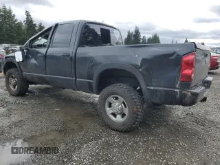 2007 Dodge Ram 2500 SLT with VIN 3D7KS28AX7G811974, listed as a Copart auction lot 45987265 with 155,595 mi miles and Salvage Title. Bid and sale history available at carsss.com. Image 2.