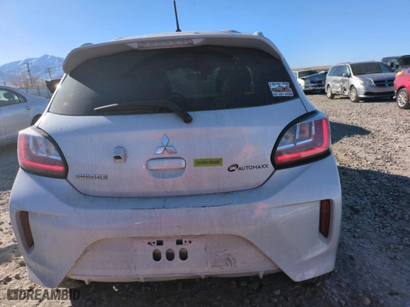 2022 Mitsubishi Mirage ES with VIN ML32AUHJ7NH008702, listed as a Copart auction lot 41927095 with 48,532 mi miles and Salvage Title. Bid and sale history available at carsss.com. Image 6.
