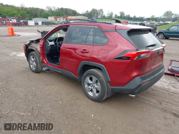 2023 Toyota RAV4 Hybrid XLE with VIN 4T3RWRFV0PU089720, listed as a IAAI auction lot 42016001 with 19,499 mi miles. Bid and sale history available at carsss.com. Image 3.