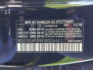 2019 Mercedes-Benz A 220 with VIN WDD3G4FB8KW006661, listed as a IAAI auction lot 41782495 with 54,227 mi miles and . Bid and sale history available at DreamBid. Image 9.