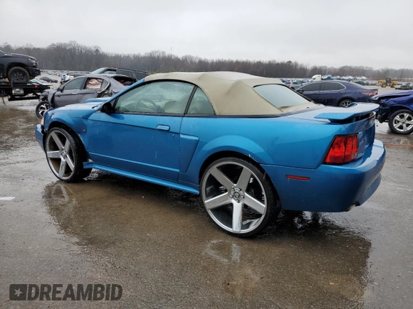 2003 Ford Mustang GT Deluxe with VIN 1FAFP45X73F372770, listed as a Copart auction lot 44798015 with 167,655 mi miles and Salvage Title. Bid and sale history available at carsss.com. Image 2.