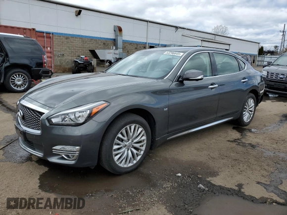 2015 Infiniti Q70 with VIN JN1BY1PR7FM830815, listed as a Copart auction lot 53296645 with 110,872 mi miles and Salvage Title. Bid and sale history available at DreamBid. Image 1.