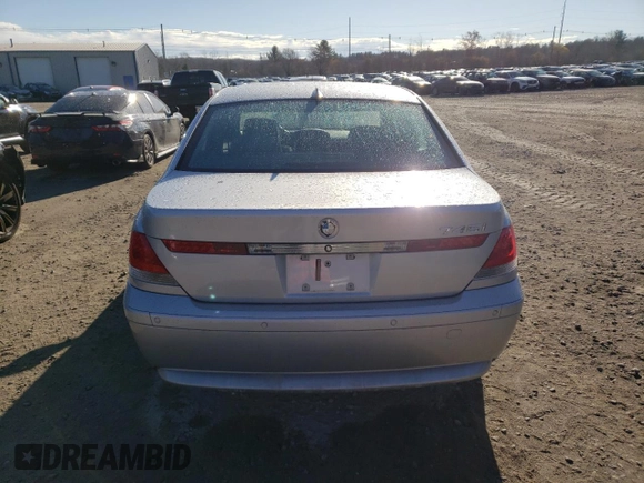 2002 BMW 7 Series 745i with VIN WBAGL63452DP50087, listed as a Copart auction lot 81040704 with Not Provided miles and Clean Title. Bid and sale history available at DreamBid. Image 6.