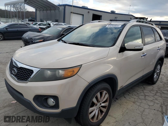 2011 Kia Sorento EX with VIN 5XYKUDA29BG103855, listed as a Copart auction lot 83255934 with 312,649 mi miles and Clean Title. Bid and sale history available at carsss.com. Image 1.