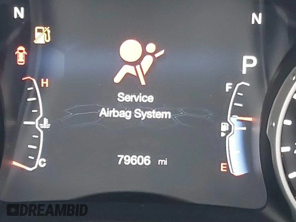 2018 Jeep Compass Latitude with VIN 3C4NJDBB2JT399488, listed as a IAAI auction lot 41553252 with 79,606 mi miles. Bid and sale history available at carsss.com. Image 16.