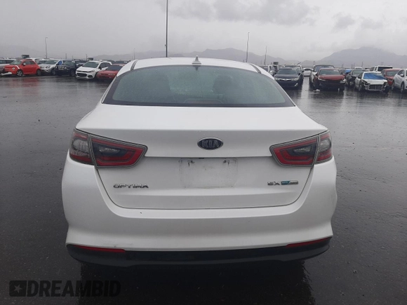 2015 Kia Optima EX with VIN KNAGN4AD7F5081869, listed as a Copart auction lot 55266585 with 106,830 mi miles and Salvage title. Bid and sale history available at DreamBid. Image 6.
