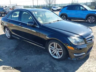 2014 Mercedes-Benz C-Class C 300 Sport with VIN WDDGF8AB5EA954195, listed as a IAAI auction lot 41858143 with 1 mi miles. Bid and sale history available at carsss.com. Image 1.