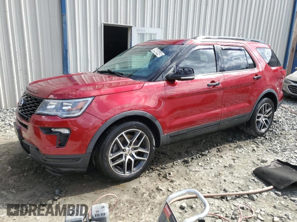 2018 Ford Explorer Sport with VIN 1FM5K8GT2JGB04928, listed as a Copart auction lot 49405445 with 75,708 mi miles and Clean Title. Bid and sale history available at DreamBid. Image 1.