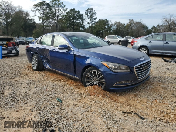 2017 Genesis G80 3.8L with VIN KMHGN4JE4HU188961, listed as a Copart auction lot 47688595 with 108,698 mi miles and Non Repairable. Bid and sale history available at DreamBid. Image 4.
