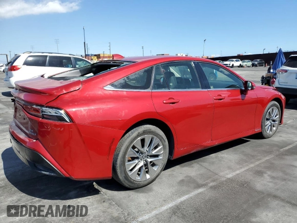 2021 Toyota Mirai XLE with VIN JTDAAAAA2MA003464, listed as a Copart auction lot 66150465 with 23,289 mi miles and Salvage title. Bid and sale history available at DreamBid. Image 3.