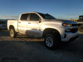 2021 Chevrolet Silverado 1500 Custom with VIN 3GCPYBEK4MG139157, listed as a Copart auction lot 41528845 with 106,765 mi miles and Salvage Title. Bid and sale history available at carsss.com. Image 4.
