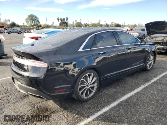 2019 Lincoln MKZ Reserve I with VIN 3LN6L5C93KR602348, listed as a Copart auction lot 42634335 with 106,182 mi miles and Salvage title. Bid and sale history available at DreamBid. Image 3.