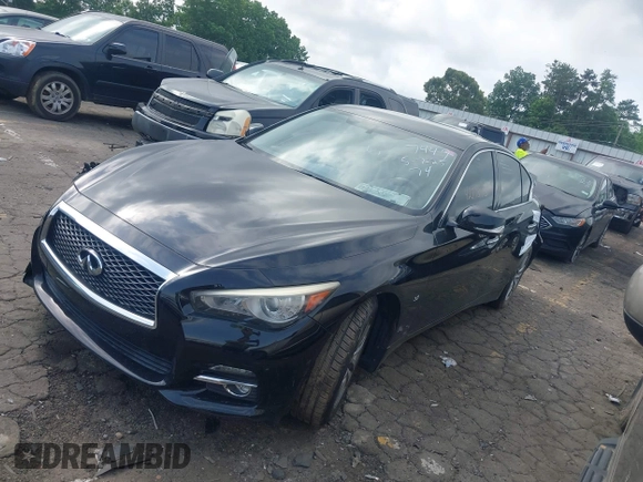 2014 Infiniti Q50 z VIN JN1BV7AP7EM677449, wystawiony jako IAAI lot #42278173 z przebiegiem 116 357 mil mil oraz . Historia ofert i sprzedaży dostępna na DreamBid. Obrazek 17.